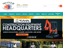 Tablet Screenshot of moyerequipment.com